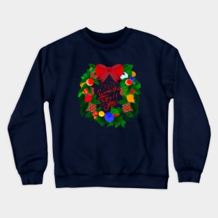 Christmas wreath Crewneck Sweatshirt